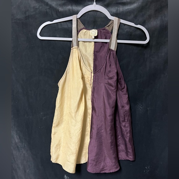 Tea & Honey Silk Color Block Tank Top 🌵S - Picture 3 of 9